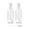 2 Pack Spray Bottles 2oz Clear Plastic Empty Refillable Mini Spritzer for Travel, Cleaning, Gardening, Skin Care Atomizer for Essential Oils, Perfume