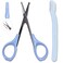 Small Nail Scissors Safety Sharp for Mustache Nose Hair Cuticle Pet's Tangled Hair Travel Grooming Sewing with Protective Cap by Tidawave