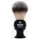 Kent BLK4S Shaving Brush with Ultra-Soft Silvertext Synthetic Bristles and Black Resin Handle to use with Shave Cream or Soap for a Perfect Lather. Luxury Shaving Since 1777, Made in England