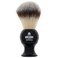 Kent BLK8S Shaving Brush with Ultra-Soft Silvertext Synthetic Bristles and Black Resin Handle to use with Shave Cream or Soap for a Perfect Lather. Luxury Shaving Since 1777, Made in England