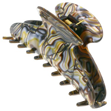 Camila Paris CP3036 French Hair Clip for Thick, Long, Curly &amp; Wavy Hair - Handmade Onyx, Girls' Big Claw Clip, Strong Hold