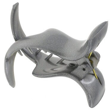 Camila Paris CP3534 French Hair Clip for Women, 2 Teeth Ponytail Holder, Gray, Girls Hair Claw Clips Jaw Fashion Durable Styling Hair Accessories for Women, Strong Hold No Slip Grip, Made in France