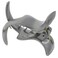 Camila Paris CP3534 French Hair Clip for Women, 2 Teeth Ponytail Holder, Gray, Girls Hair Claw Clips Jaw Fashion Durable Styling Hair Accessories for Women, Strong Hold No Slip Grip, Made in France