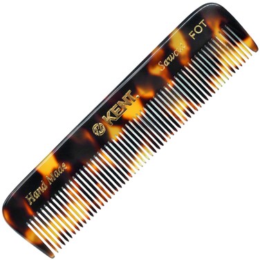 Kent FOT TY Fine Tooth Handmade Pocket Comb - Travel and Styling Comb for Men's Fine Hair, Mustache, and Beard Care