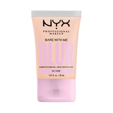 NYX PROFESSIONAL MAKEUP Bare With Me Blur Skin Tint Foundation Make Up with Matcha, Glycerin &amp; Niacinamide - Fair