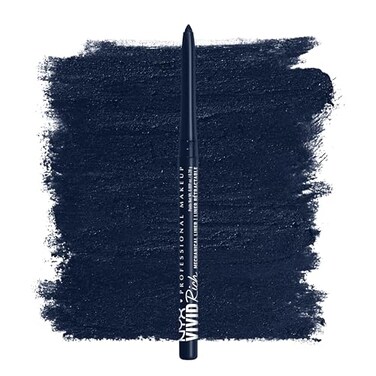 NYX PROFESSIONAL MAKEUP Mechanical Eye Pencil, Vivid Rich Mechanical, Creamy Retractable Eyeliner - Sapphire Bling, Deep Blue Eyeliner