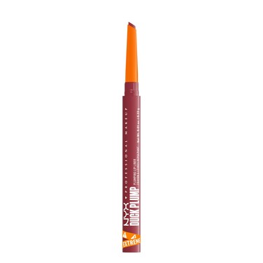 NYX PROFESSIONAL MAKEUP Duck Plump Plumping Lip Liner, Matte Pencil With Up To 10HR Wear, Flirty Flip (Pink Lip Liner)