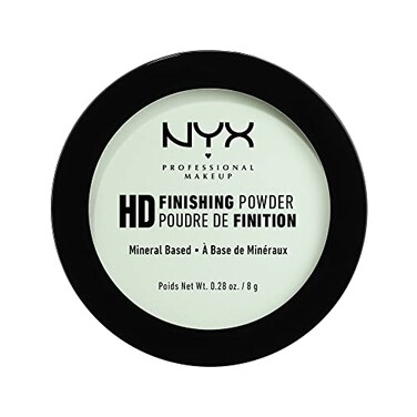 NYX PROFESSIONAL MAKEUP HD Finishing Powder, Pressed Setting Powder - Mint Green