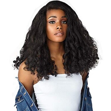 Half Wig Instant Weave Curls Kinks &amp; Co Heart Breaker (1B)