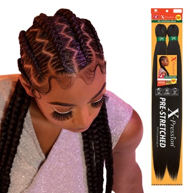 Sensationnel X-pression prestretched braiding hair - 2x xpression 72 inch all kanekalon flame retardant synthetic braid in hair extensions - 2X 72 Inch (1 pack, 613)