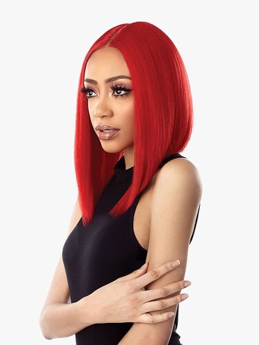 Shear Muse Sensationnel lace front wig - lace front kimora (CRIMSONRED)