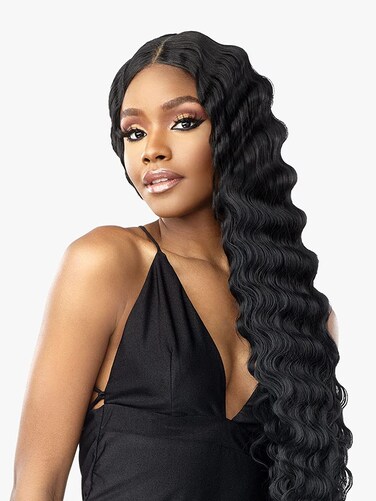 Sensationnel Vice lace front wigs - unit 6 5 inch Deep part synthetic preplucked hairline (BALAYAGEMOCHA)