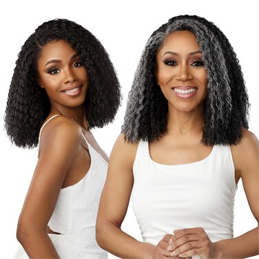 Sensationnel Dashly lace saltandpepper wig - unit 4 hand tied laceparting ear to ear synthetic (HL280/44)