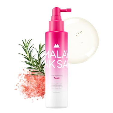 Rejuvenating Tonic - Christmas Gifts for Women, Stocking Stuffers, Rosemary Hair Spray with Himalayan Pink Salt, Scalp Exfoliator and Serum, Silicone Free, Sulfate Free - 4.7floz