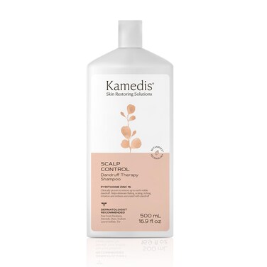 KAMEDIS Anti-Dandruff Therapy Shampoo. For Itchy, Flaky, Sensitive Scalp and Seborrheic Dermatitis. Contains 1% Zinc Pyrithione and Salicylic Acid. Hair &amp; Head Remedy. Paraben Free. 16.9 Fl Oz.
