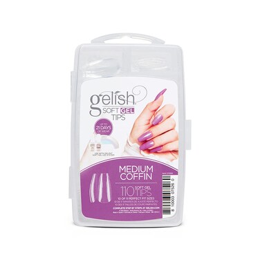 Gelish Soft Gel Tips &ndash; Professional Quality Gel Nail Tips for Strong, Long-Lasting Manicures &ndash; Easy Application, Natural Look, and Perfect Fit Press on Nails.