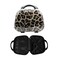 Hard Shell Travel Cosmetic Case, 12 Inch Hardshell Suitcase Mini Toiletry Bag, Luggage Beauty Case with Strap - Leopard