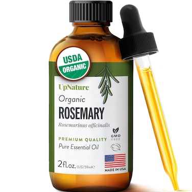 UpNature Organic Rosemary Oil - 100% Pure Rosemary for Hair, Scalp, Skin, 2oz