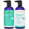 PURA D'OR Sleek &amp; Smooth Shampoo and Conditioner Set For Frizz-Free &amp; Silky Smooth Hair, Infused with Organic Aloe Vera, Argan Oil, Castor Oil, Bergamot Oil &amp; Geranium Oil