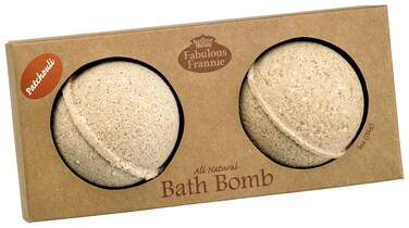 Fabulous Frannie Patchouli Natural, Handmade Bath Bomb Set, Rich in Essential Oil, Mineral Salt, Coconut Oil, Witch Hazel, Fizzies to Moisturize Skin 2.5oz (Pack of 2)