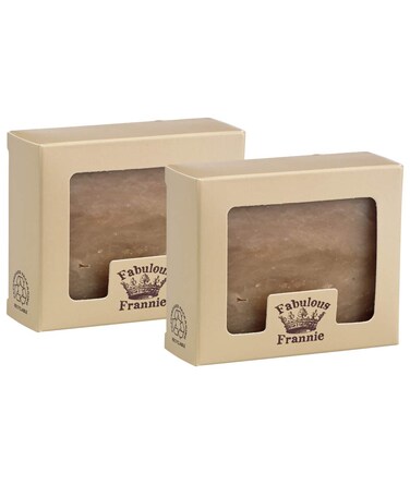 Fabulous Frannie Frankincense &amp; Myrrh Essential Oil Herbal Soap Gift Set each made with Pure Essential Oils Frankincense, Myrrh, Patchouli and Cedarwood 4 Ounce (Pack of 2)