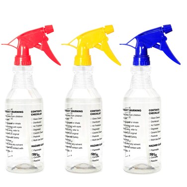 Youngever 3 Pack Empty Spray Bottles, Spray Bottles for Cleaning Solutions (24 Ounce)
