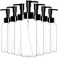 Youngever 7 Pack Plastic Pump Bottles 4 Ounce, Refillable Plastic Pump Bottles with Black Pump, Clear Empty Plastic Mini Travel Bottles