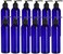 Natural Farms 12 Pack - 8 oz &ndash; Empty Squeeze Plastic Bottle - Cosmo Blue with Black Pump - for Essential Oils, Perfumes, Cleaning Products