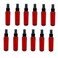 Natural Farms 2 oz Red Cosmo Plastic Spray Bottles -12 Pack Empty Spray Bottle Refillable - BPA Free - Essential Oils - Aromatherapy   Fine Mist Sprayers with Dust Caps - Made in the USA