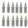 Natural Farms 2 oz White Cosmo Plastic Bottles -12 Pack Empty Bottle Refillable - BPA Free - Essential Oils - Aromatherapy   White Twist Top Caps - Made in the USA