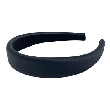 Wide Padded Headband for Women (1" Black)