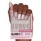Glamnetic Press On Nails - Pure Intentions   Glossy, Semi-Transparent, Short Round Nails, Reusable   12 Sizes - 30 Nail Kit with Glue