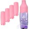 Maplefield [4 Pack] Leak Proof Travel Sleeves for Toiletries, Food, and Liquids &ndash; Elastic Bottle Covers for Travel Bottles &amp; Accessories &ndash; Leak Proof Design (Pink)