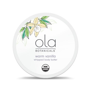 Dr. Mercola Ola Botanical Warm Vanilla Whipped Body Butter, 4 Oz. (113 g), Deeply Hydrate &amp; Nourish, Organic Shea Butter, USDA Organic, Non-GMO