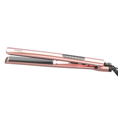 Bellezza SleekBeauty 1&rdquo; Digital Flat Iron - Ultra-Slim Design - Precise LED Heat Settings to 450&deg;F - Ceramic Plates - Hair Straightener (Rose Gold)