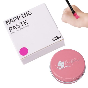 EyeBrow Mapping Paste, (20g) Contour Brow Paste for PMU Supplies, Microblading Supplies, Eyebrows Design, Eyebrow Sketch (Pink)