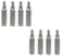 Natural Farms 4 oz White Cosmo Plastic Bottles - 8 Pack Empty Bottle Refillable - BPA Free - Essential Oils - Aromatherapy   White Ribbed Fine Mist Pump Spray Caps- Made in the USA