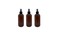 Natural Farms 8 oz Plastic Amber Boston BPA FREE Bottles - 3 Pack Empty Refillable Containers - Essential Oils Cleaning Products - Aromatherapy - Black Fine Mist Sprayers - Made in the USA