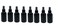 Natural Farms 2 oz Black Boston BPA FREE Bottles - 8 Pack Empty Refillable Containers - Essential Oils Cleaning Products - Aromatherapy   Black Fine Mist Sprayers - Made in the USA