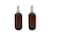 Natural Farms 8 oz Amber Boston BPA FREE Bottles - 2 Pack Empty Refillable Containers - Essential Oils Cleaning Products - Aromatherapy   White Fine Mist Sprayers - Made in the USA