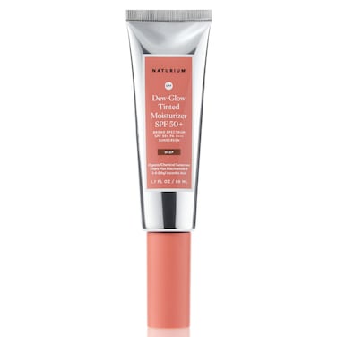 Naturium Dew-Glow Tinted Moisturizer SPF 50+ Deep, Daily Moisturizing Sunscreen &amp; Face Primer Face Primer with Tint, Skin Protector with Dewy Finish, 1.7 oz