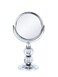 Zahari Home Aroma Magnifying Makeup Mirror with Stand, Double Sided 1X/3X Magnification, 360 Degree Swirl, 6.30 inch Grey Mirror