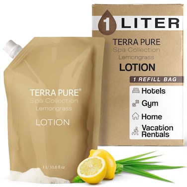 Terra Pure Spa Collection Lotion Refill - 1 Liter, 1 Piece - Hydrating &amp; Nourishing, Paraben-Free