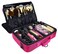 Royal Brands Travel Makeup Case, Hobby Organizer Professional Cosmetic Makeup Bag Organizer Accessories Case Tools (Large (15.5x5x11), Pink)