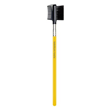 Bdellium Tools Professional Makeup Brush - Studio Series 722 Comb/Brow - With Soft Synthetic Fibers, For Prep Brows &amp; Eyelashes (Yellow, 1pc)