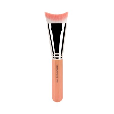 Bdellium Tools Professional Makeup Brush - Pink Bambu Series 989 Inverted Face Blending - With Soft Synthetic Fibers, For Blending (Pink, 1pc)