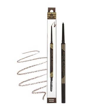 EBIN NEW YORK Micro Brow Pencil Natural Brown   Ultra-Thin Tip for Precise Hair-Like Strokes   Defines Brows with Soft Smudging Brush   Water-Resistant &amp; Cruelty-Free