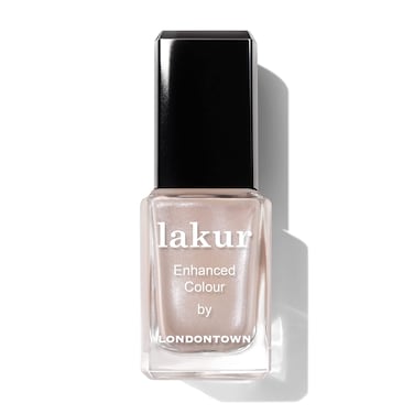 LONDONTOWN lakur Nail Polish - Chip-Resistant, Non-Toxic, Conditions &amp; Hydrates Nails   Nude Brown, .40 fl oz