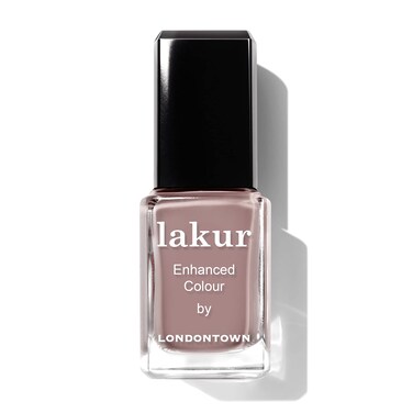 LONDONTOWN lakur Nail Polish - Chip-Resistant, Non-Toxic, Conditions &amp; Hydrates Nails   Nude Brown, .40 fl oz