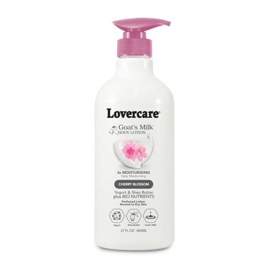 Lovercare Goat Milk Body Lotion for Dry Skin Cherry Blossom 27.05oz (800ml) - Single&hellip;